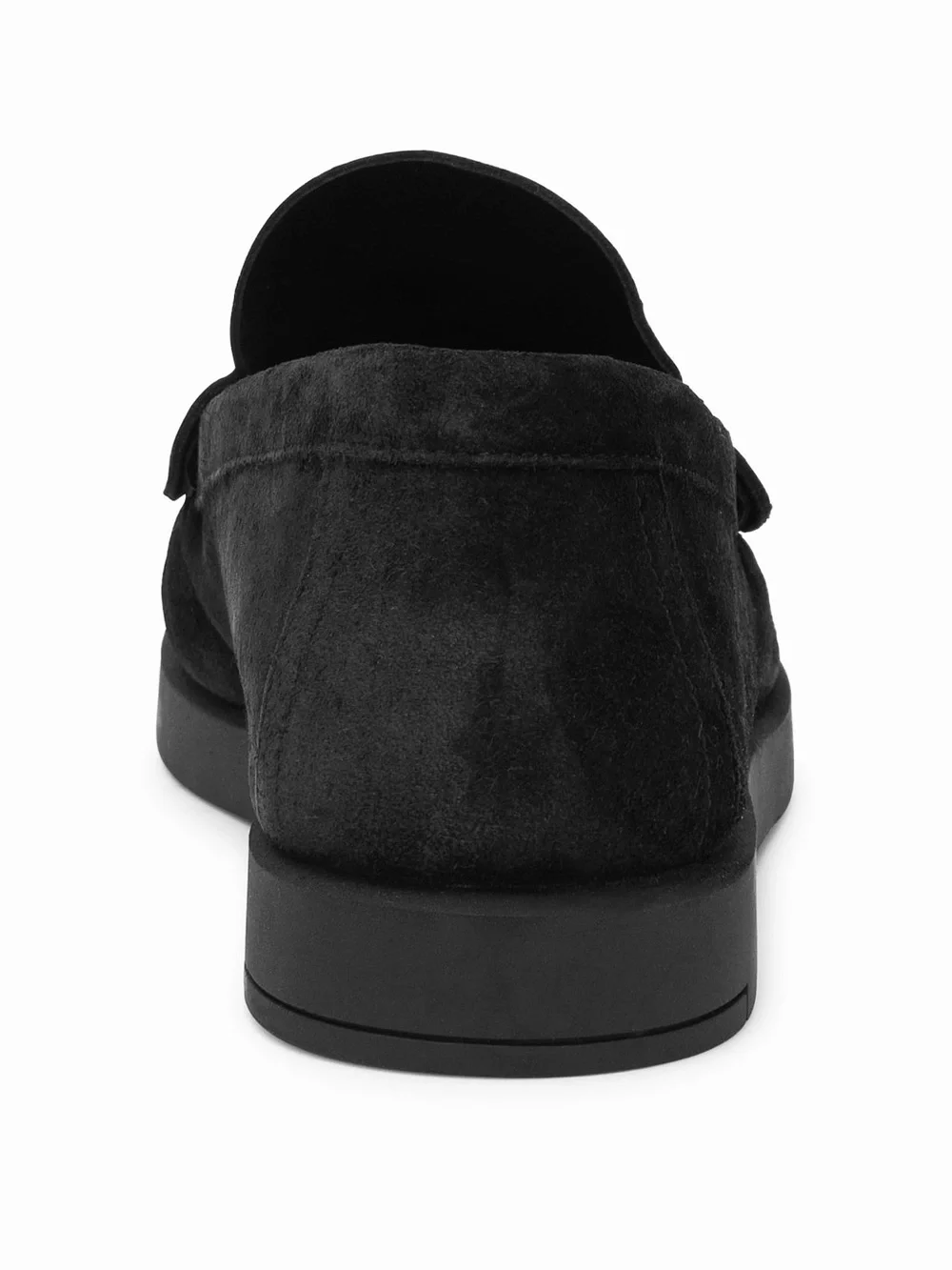 STUART WEITZMAN BLACK SUEDE BLAKE ROUND TOE PENNY LOAFER 9 B